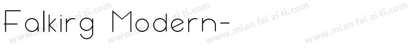Falkirg Modern字体转换